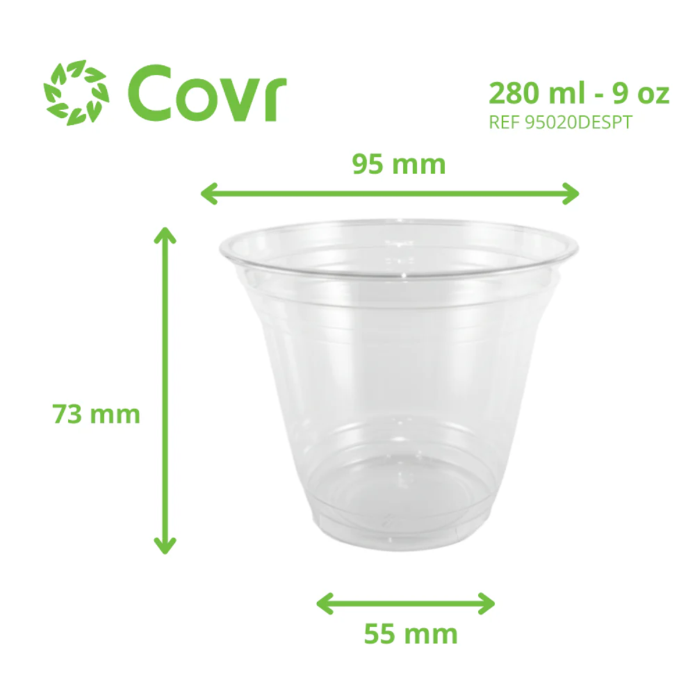Pot dessert en plastique PET 9 oz / 250 ml - Image 2