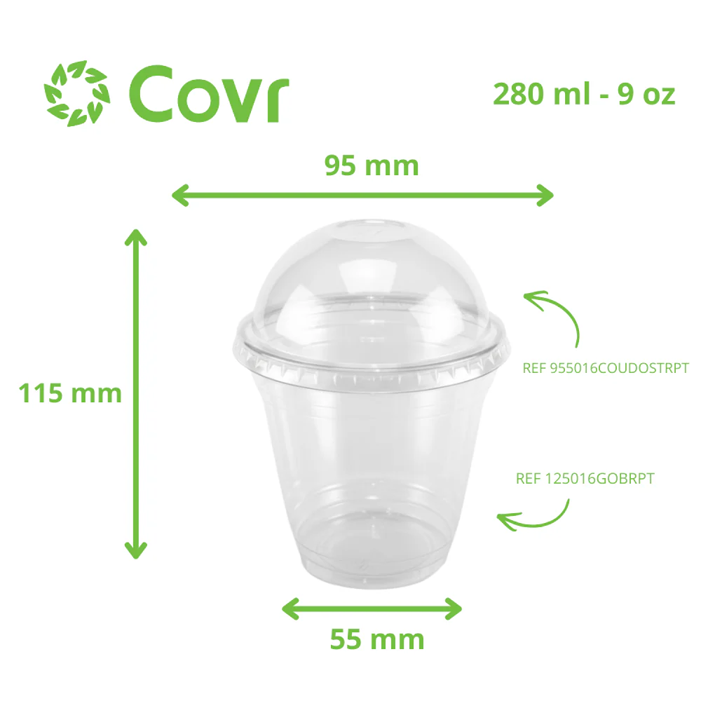 Pot dessert en plastique PET 9 oz / 250 ml - Image 4