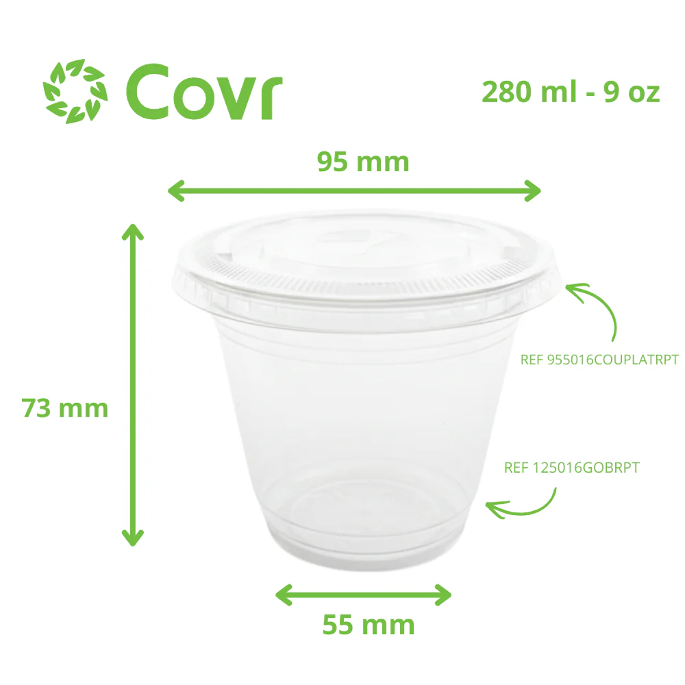 Pot dessert en plastique PET 9 oz / 250 ml - Image 5