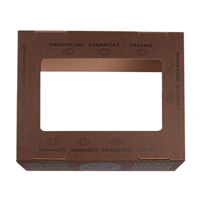 COUVERCLE ORGANIQUE 38,4x31,1x12 CM MARRON CARTON (10 UNITÉS) - REF. 251.39 - Image 2
