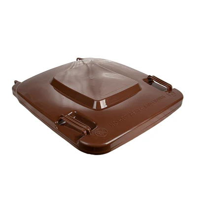 COUVERCLE POUR CONTENEUR 240L 71x56x7,4 CM MARRON HDPE (1 UNITÉS) - REF. 258.92
