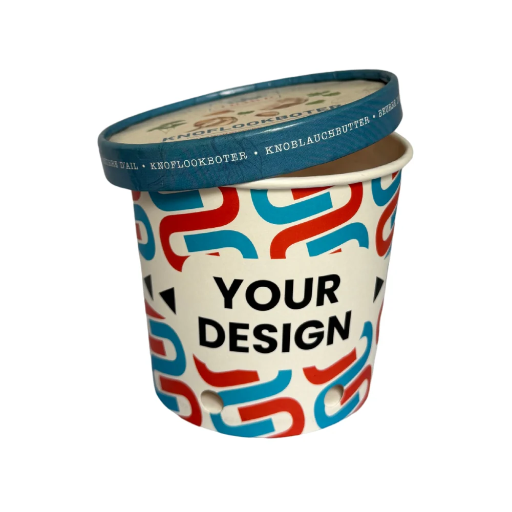 Couvercle personnalisé ⌀ 115 mm pour pots en carton personnalisés - Image 6