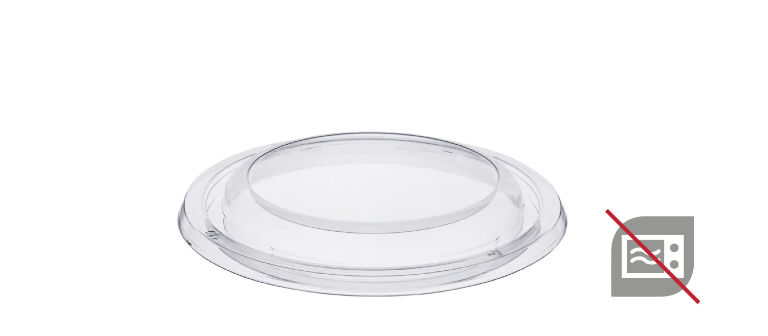 Couvercle pour pots plastiques transparents 13,3 x 1,6 cm (504 unités)