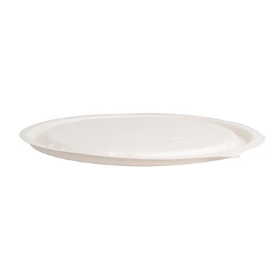 COUVERCLES BAS POUR SALADIERS 224.33 'BIONIC' Ø 18x0,7 CM BLANC BAGASSE (600 UNITÉS) - REF. 227.35 - Image 2