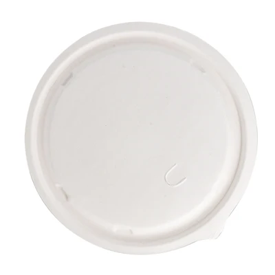 COUVERCLES BAS POUR SALADIERS 224.33 'BIONIC' Ø 18x0,7 CM BLANC BAGASSE (600 UNITÉS) - REF. 227.35 - Image 3