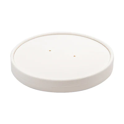 COUVERCLE POUR CODE 228.34 780 ML - 26 oz 560 G/M2 + PE Ø15 CM BLANC CARTON (250 UNITÉS) - REF. 228.36