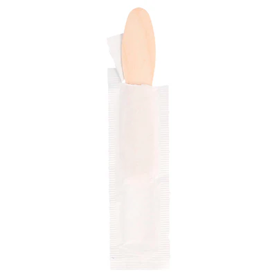 CUILLÈRES À GLACES EN SACHET WOOD 7,5 CM NATUREL BOIS (600 UNITÉS) - REF. 170.45