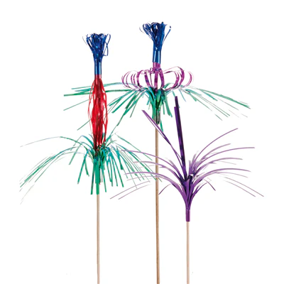 DÉCORS POUR GLACES - MÉTALISÉS 18/22 (h) CM ASSORTI BOIS (144 UNITÉS) - REF. 116.05