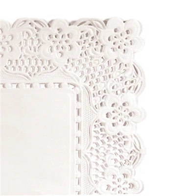 DENTELLES RECTANGULAIRES 53 G/M2 37x26 CM BLANC PAPIER (250 UNITÉS) - REF. 301.38