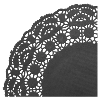 DENTELLES RONDES AJOURÉES 40 G/M2 Ø 24 CM NOIR PAPIER (250 UNITÉS) - REF. 169.81 - Image 2