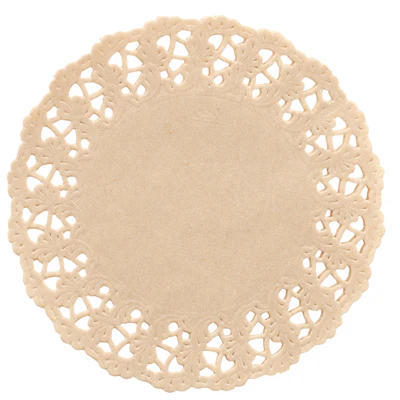 DENTELLES RONDES AJOURÉES 40 G/M2 Ø 30,5 CM NATUREL KRAFT (250 UNITÉS) - REF. 224.52