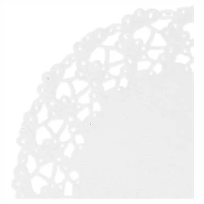 DENTELLES RONDES AJOURÉES 53 G/M2 Ø 11,5 CM BLANC PAPIER (250 UNITÉ) - Image 2