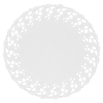DENTELLES RONDES AJOURÉES 53 G/M2 Ø 14 CM BLANC PAPIER (250 UNITÉS) - REF. 301.05