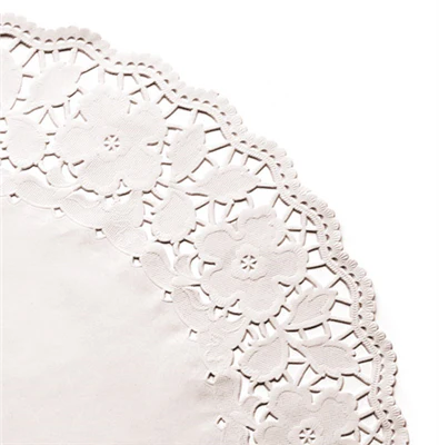 DENTELLES RONDES AJOURÉES 53 G/M2 Ø 42 CM BLANC PAPIER (250 UNITÉS) - REF. 301.27