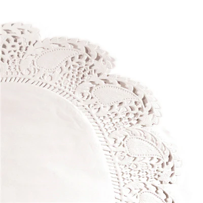 DENTELLES RONDES INGRAISSABLES 40 G/M2 Ø 27 CM BLANC PARCH.INGRAISSABLE (250 UNITÉS) - REF. 301.79