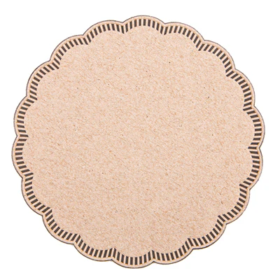 DESSOUS DE VERRE 9 PLIS 186 G/M2 Ø9 CM MARRON OUATE (3000 UNITÉS) - REF. 250.10