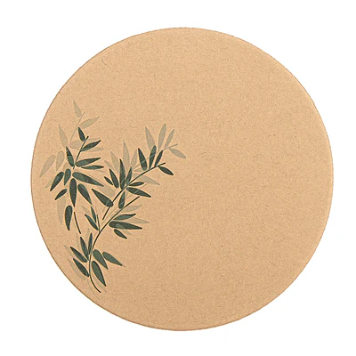 DESSOUS DE VERRE FEEL GREEN 210 G/M2 Ø9 CM MARRON CARTON (6000 UNITÉS) - REF. 165.79