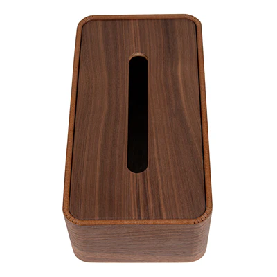 DISTRIBUTEUR MOUCHOIRS 26,5x14x8,5 CM MARRON BOIS (1 UNITÉS) - REF. 233.91 - Image 3