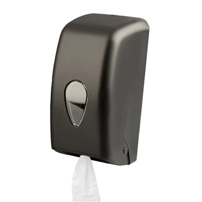 DISTRIBUTEUR ESSUIE-MAINS MINI BARRIL 14x15x28,5 CM NOIR ABS (1 UNITÉS) - REF. 217.43