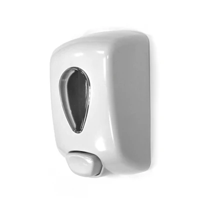 DISTRIBUTEUR SAVON 700 ML 13x9x21 CM BLANC ABS (1 UNITÉS) - REF. 187.93