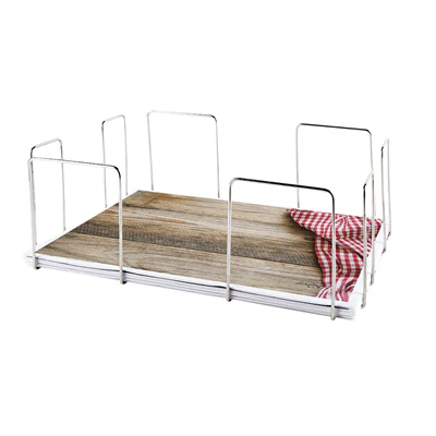 DISTRIBUTEUR SETS DE TABLE 44x33,5x15 CM ARGENTE INOX (1 UNITÉS) - REF. 104.65