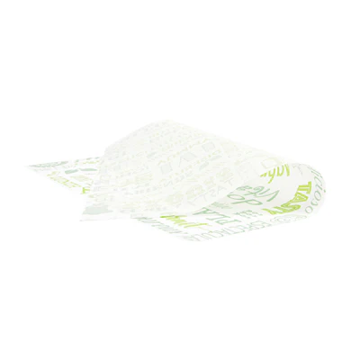 PAPIER INGRAISSABLES BASKET 'GREEN PAROLE' 35 G/M2 31x31 CM BLANC PARCH.INGRAISSABLE (1000 UNITÉS) - REF. 229.04 - Image 2