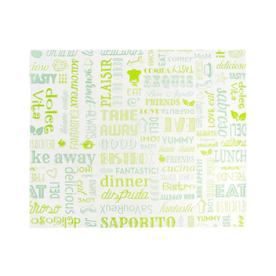 PAPIER INGRAISSABLES BASKET 'GREEN PAROLE' 35 G/M2 31x38 CM BLANC PARCH.INGRAISSABLE (1000 UNITÉS) - REF. 229.64