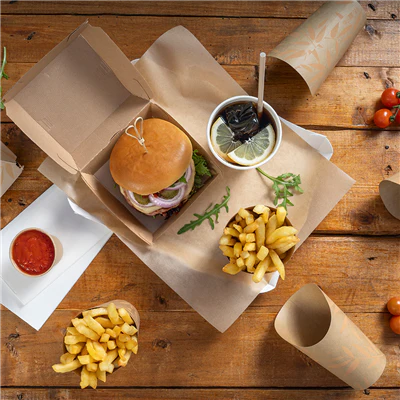 PAPIER INGRAISSABLES FAST FOOD 34 G/M2 28x34 CM NATUREL PARCH.INGRAISSABLE (1000 UNITÉS) - REF. 230.78 - Image 2