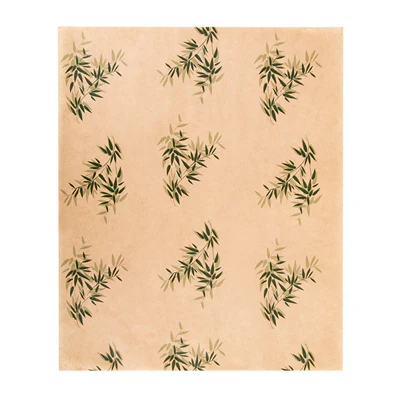 PAPIER INGRAISSABLES FAST FOOD FEEL GREEN 34 G/M2 28x34 CM NATUREL PARCH.INGRAISSABLE (1000 UNITÉS) - REF. 146.42