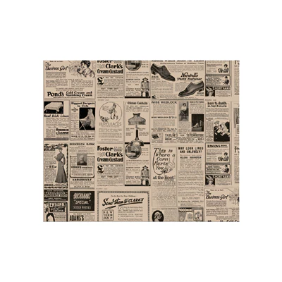 PAPIER INGRAISSABLES FAST FOOD 'TIMES' 34 G/M2 28x34 CM NATUREL PARCH.INGRAISSABLE (1000 UNITÉS) - REF. 217.53