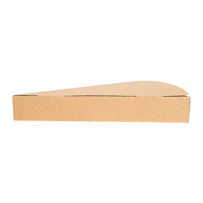EMBALLAGES TRIANGULAIRES PIZZA THEPACK 18x23x3 CM NATUREL CARTON NANO-MICRO (500 UNITÉS) - REF. 234.76 - Image 3