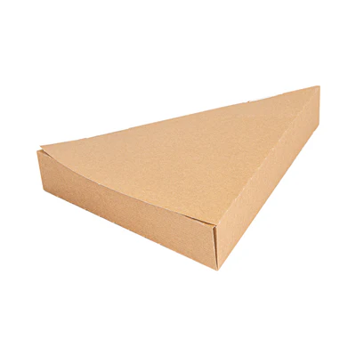 EMBALLAGES TRIANGULAIRES PIZZA THEPACK 18x23x3 CM NATUREL CARTON NANO-MICRO (500 UNITÉS) - REF. 234.76 - Image 4