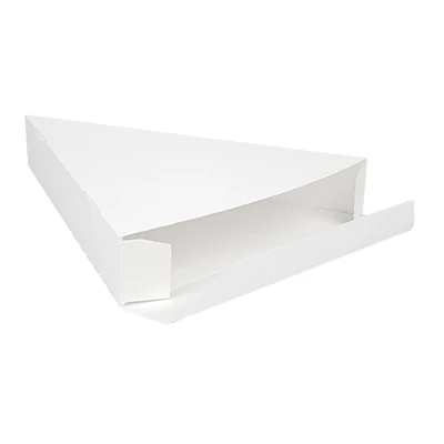 EMBALLAGES TRIANGULAIRES PIZZA THEPACK 18x23x3 CM BLANC CARTON NANO-MICRO (500 UNITÉS) - REF. 234.75 - Image 4