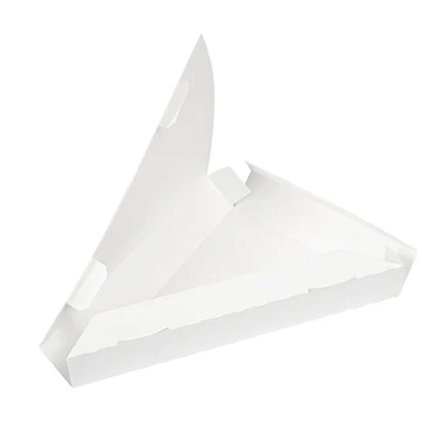 EMBALLAGES TRIANGULAIRES PIZZA THEPACK 18x23x3 CM BLANC CARTON NANO-MICRO (500 UNITÉS) - REF. 234.75 - Image 5