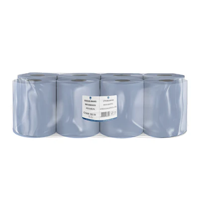 ESSUIE-MAINS AUTOCUT ECOLABEL 2 PLIS 20 G/M2 150 M Ø19,5x20 CM BLEU OUATE (8 UNITÉS) - REF. 265.71
