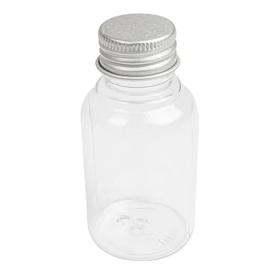 FLACONS AVEC BOUCHON EN ALUMINIUM 60 ML Ø4x8,1 CM TRANSPARENT PET (100 UNITÉS) - REF. 210.68