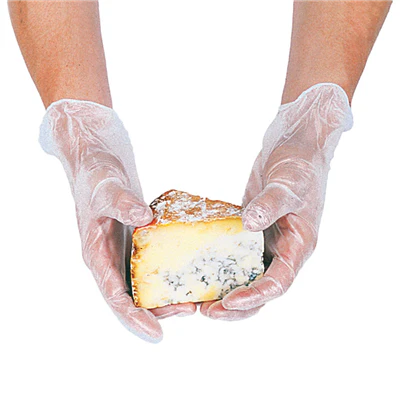 GANTS AVEC TALC SIZE: L TRANSLUCIDE PVC (100 UNITÉS) - REF. 155.63
