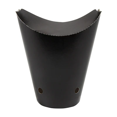 GOBELETS À FRITES AVEC FERMETURE 16 OZ - 480 ML 220 + 18PE G/M2 8,5x14 CM NOIR CARTON (50 UNITÉS) - REF. 219.82 - Image 2