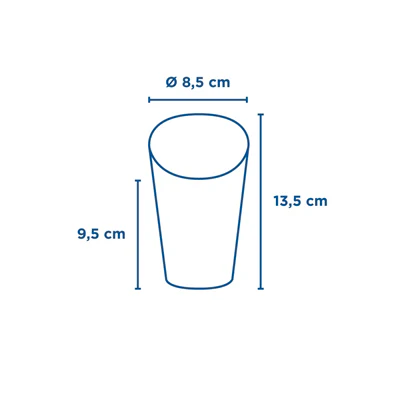 GOBELETS À FRITES OUVERTS 16 OZ - 480 ML 200 + 20PE G/M2 Ø8,5x13,5 CM MARRON CARTON (50 UNITÉS) - REF. 221.19 - Image 4