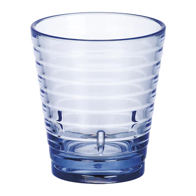 GOBELETS AVEC RELIEF 280 ML Ø 8,5/6x9,5 CM BLEU POLYCARBONATE (12 UNITÉS) - REF. 261.52