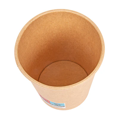 GOBELETS BOISSONS CHAUDES 1 PAROI 240 ML - 8 oz 280 + 18 PE G/M2 Ø8/5,6x9,2 CM MARRON CARTON (1000 UNITÉS) - REF. 233.00 - Image 3