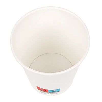 GOBELETS BOISSONS CHAUDES 1 PAROI 300 ML - 10 oz 300 + 18 PE G/M2 Ø9/6x9,5 CM BLANC CARTON (1000 UNITÉS) - REF. 254.22 - Image 3
