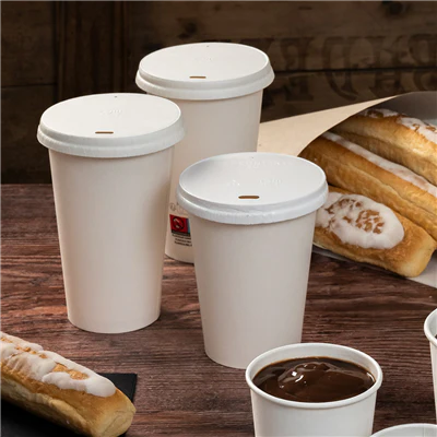 GOBELETS BOISSONS CHAUDES 1 PAROI 300 ML - 10 oz 300 + 18 PE G/M2 Ø9/6x9,5 CM BLANC CARTON (1000 UNITÉS) - REF. 254.22 - Image 4