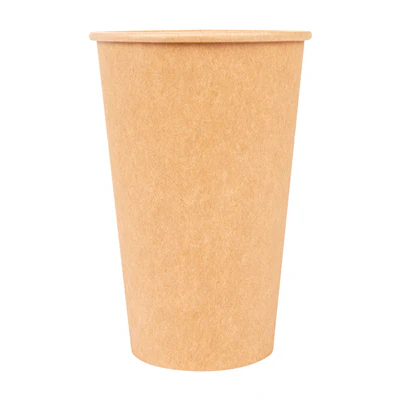 GOBELETS BOISSONS CHAUDES 1 PAROI 480 ML - 16 oz 300 + 18 PE G/M2 Ø9/6x13,2 CM MARRON CARTON (1000 UNITÉS) - REF. 233.02 - Image 2