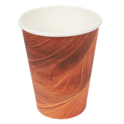 GOBELETS BOISSONS CHAUDES 1 PAROI 'ARIZONA' 480 ML 300 + 18 PE G/M2 Ø9/6x13,2 CM MARRON CARTON (1000 UNITÉS) - REF. 255.06