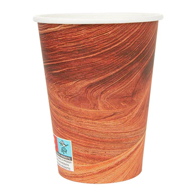 GOBELETS BOISSONS CHAUDES 1 PAROI 'ARIZONA' 480 ML 300 + 18 PE G/M2 Ø9/6x13,2 CM MARRON CARTON (1000 UNITÉS) - REF. 255.06 - Image 2