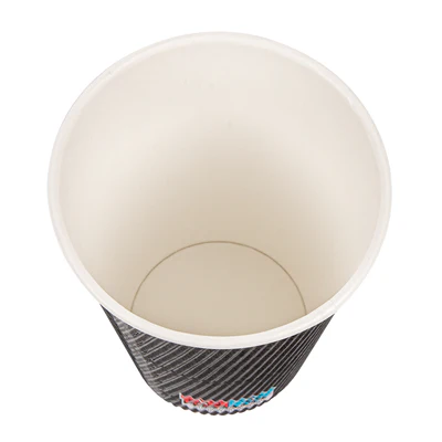 GOBELETS BOISSONS CHAUDES DOUBLE PAROI 480 ML - 16 oz 300 + 250 + 18 PE G/M2 Ø9/6x13,2 CM NOIR CARTON (500 UNITÉS) - REF. 179.11 - Image 3