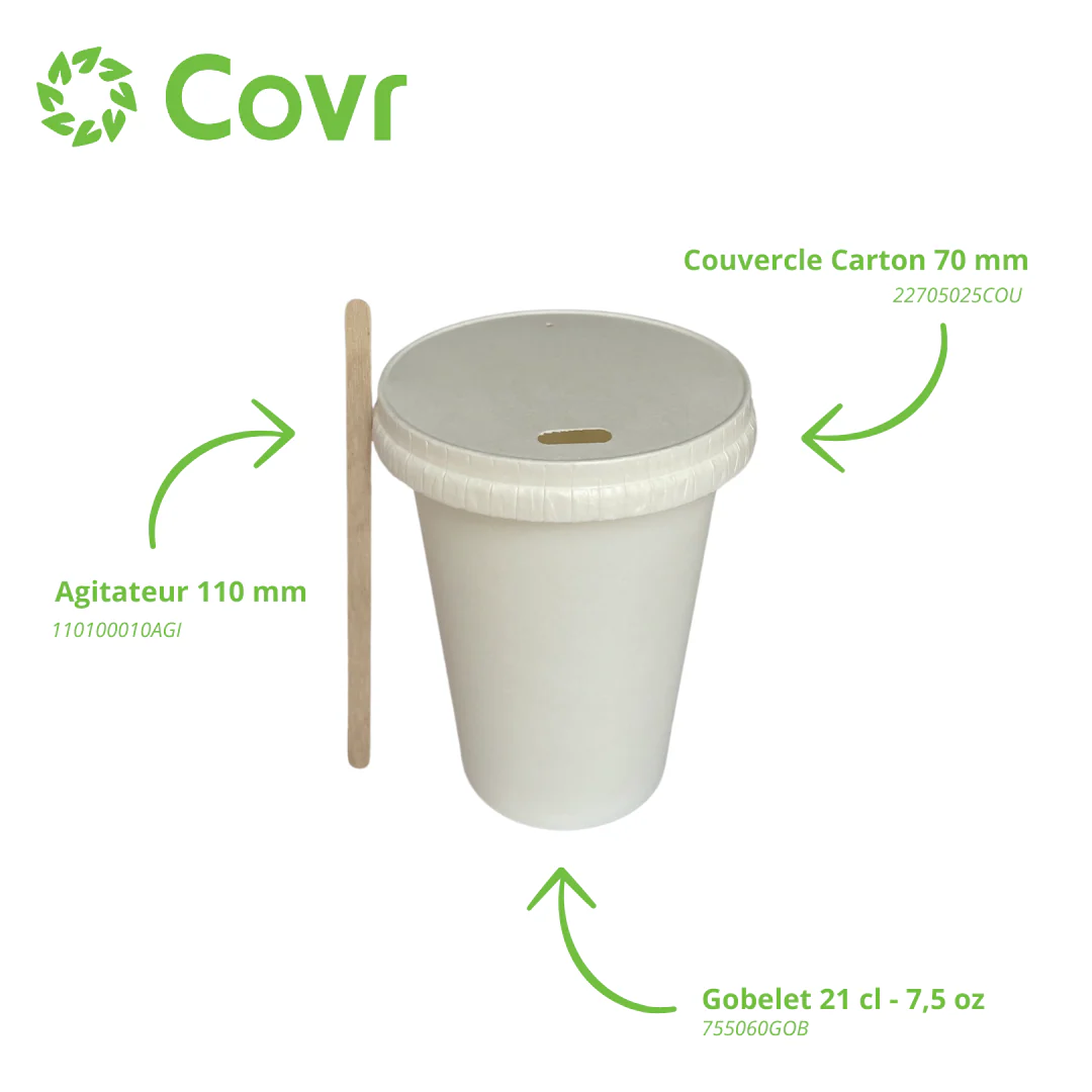 Gobelet Carton Blanc 7 - Image 4