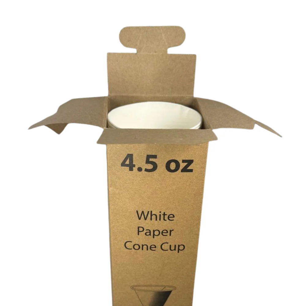 Gobelets cônes en carton 4,5 oz - 130 ml (120000 unités / Palette) - Image 8