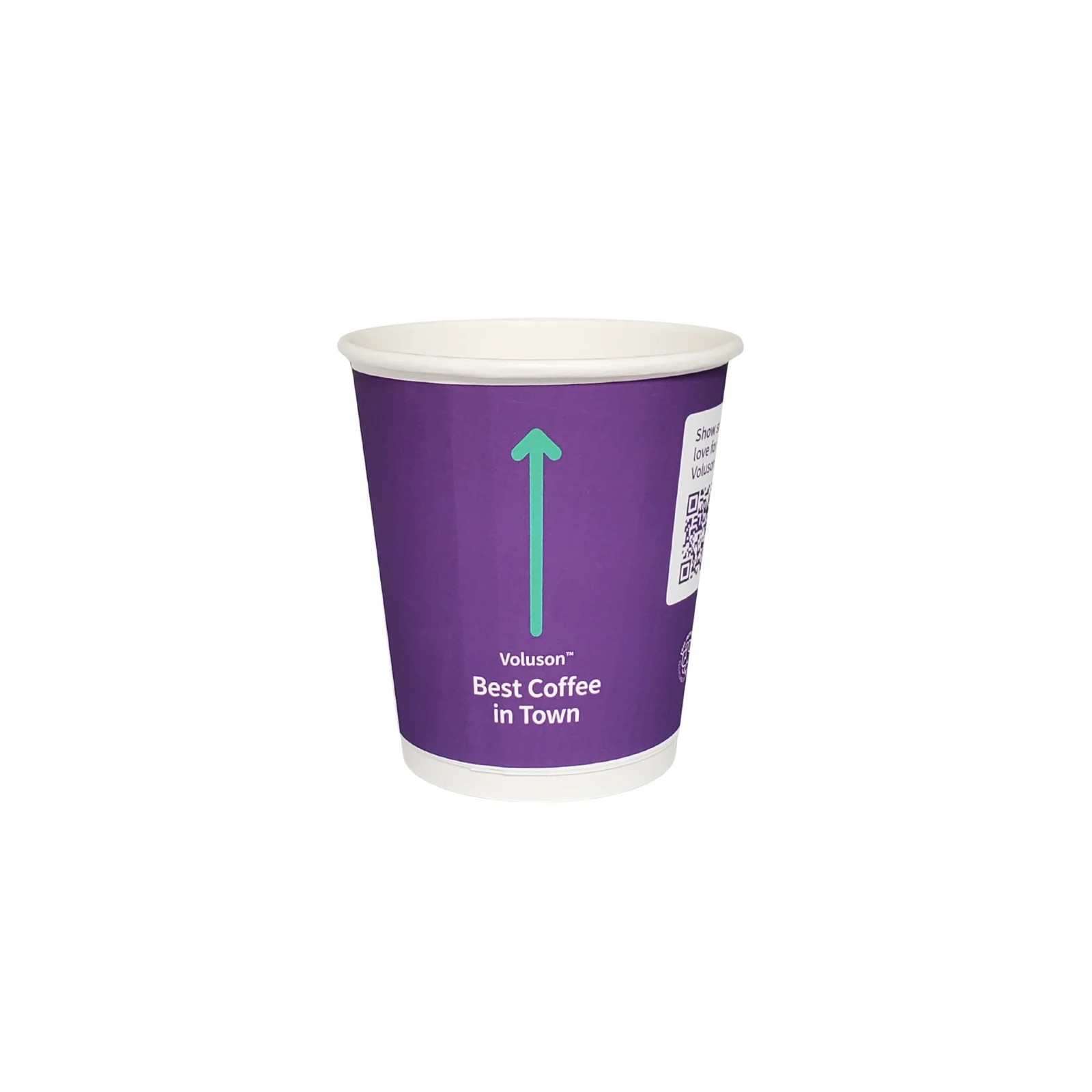 Gobelets carton double paroi avec étiquette personnalisé 25 CL / 8 OZ - Livraison express - Image 3